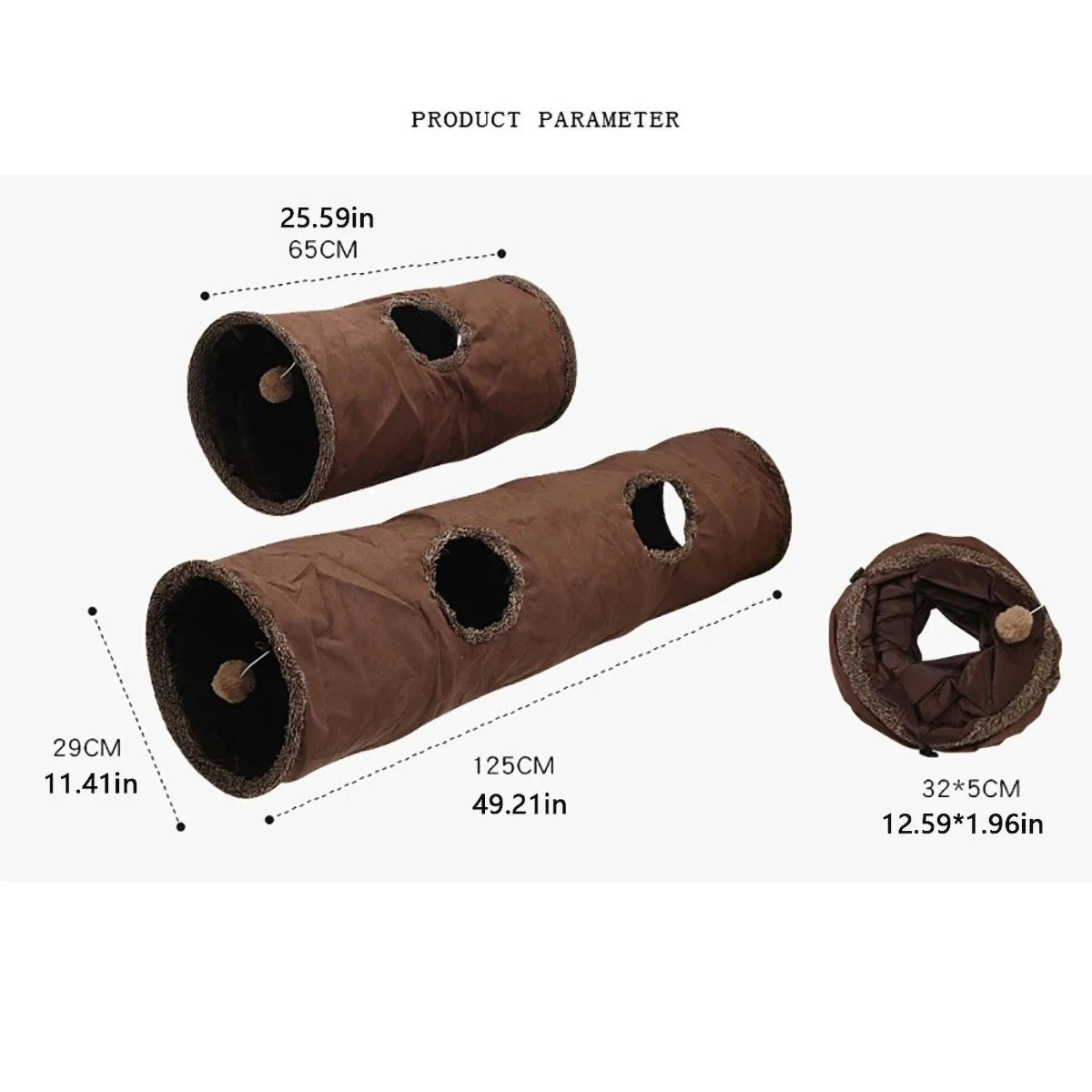 Cat Tunnel Cat Toy, Straight