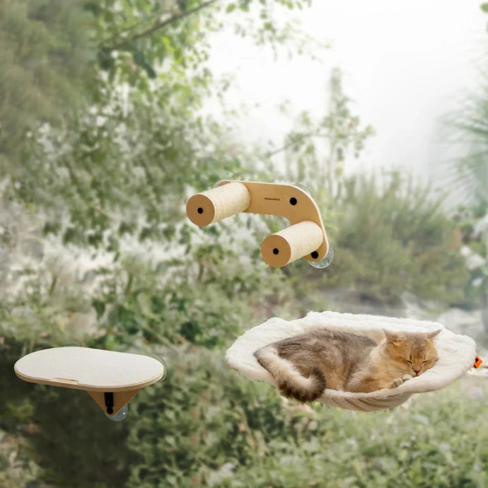 Mewoofun Cat Window Perch Hammock