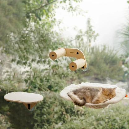 Mewoofun Cat Window Perch Hammock