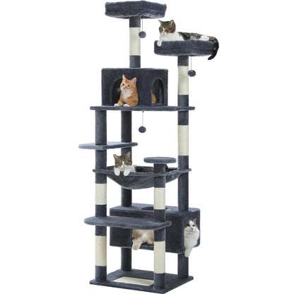 Large Cat Tree with Sisal-Covered Scratching Posts