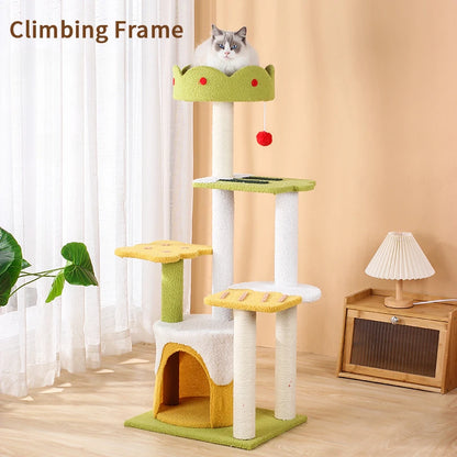 Ice-cream Style Cat Climbing Frame Three-layer Sisal Cat Scr