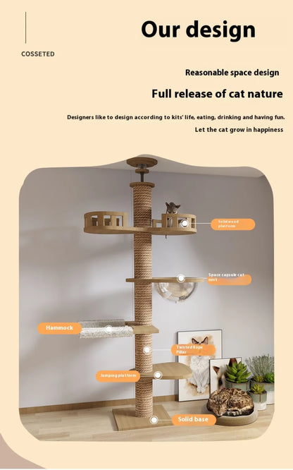 Cat Supplies Wooden Cats Tree