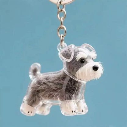 Pet Hair Memorial Pendant Keychain