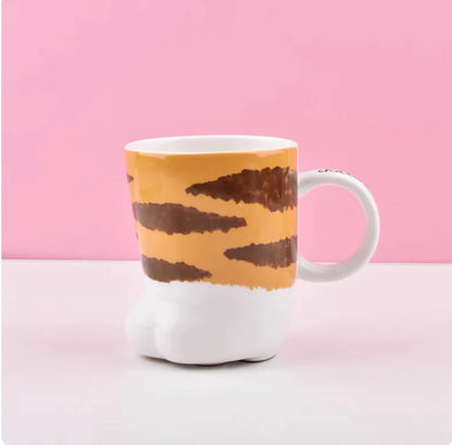 Ceramic Cat Paw Mug Tiger