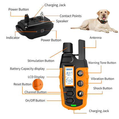3300Ft Electric Dog Training Collar with Remote Control - Waterproof for dogs between 5-120lbs