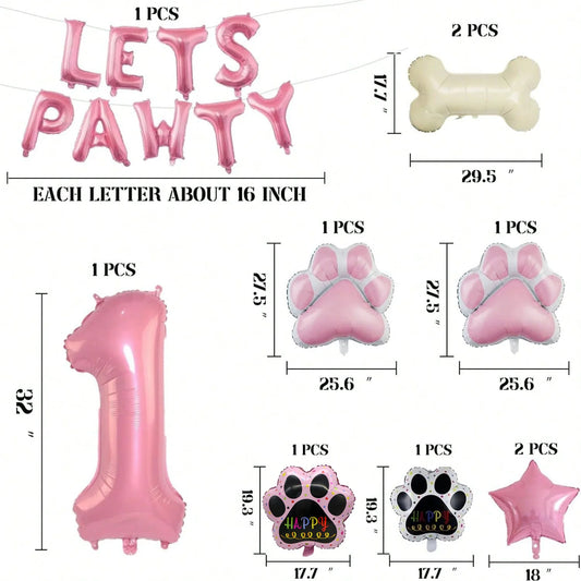Dog Balloon Lets Pawty Balloon