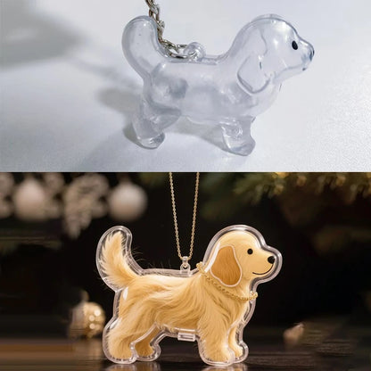 Pet Hair Memorial Pendant Keychain