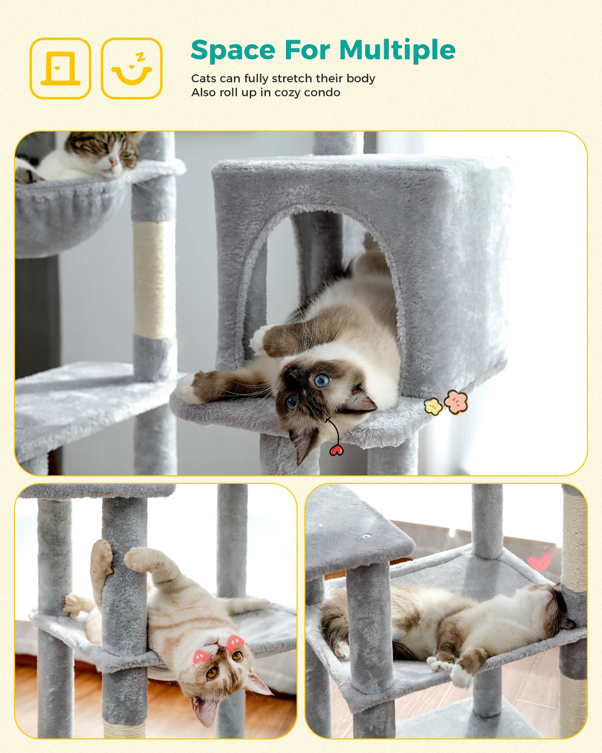 Domestic Delivery Multi-Level Cat Tree Tower Climb Furniture
