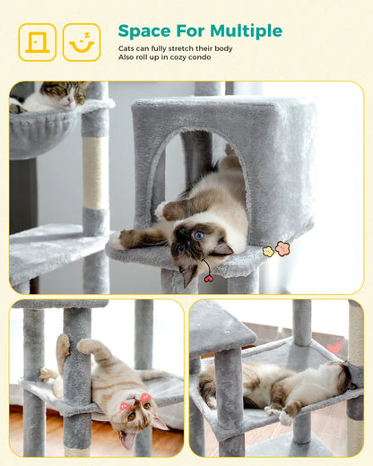 Domestic Delivery Multi-Level Cat Tree Tower Climb Furniture