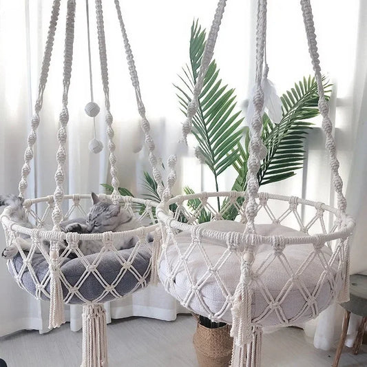 Pet Hammock Cat Swing Hand