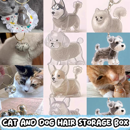 Pet Hair Memorial Pendant Keychain