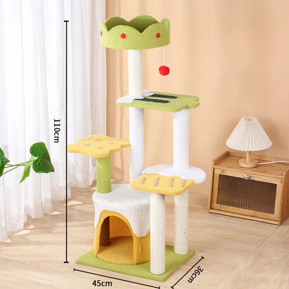 Ice-cream Style Cat Climbing Frame Three-layer Sisal Cat Scr