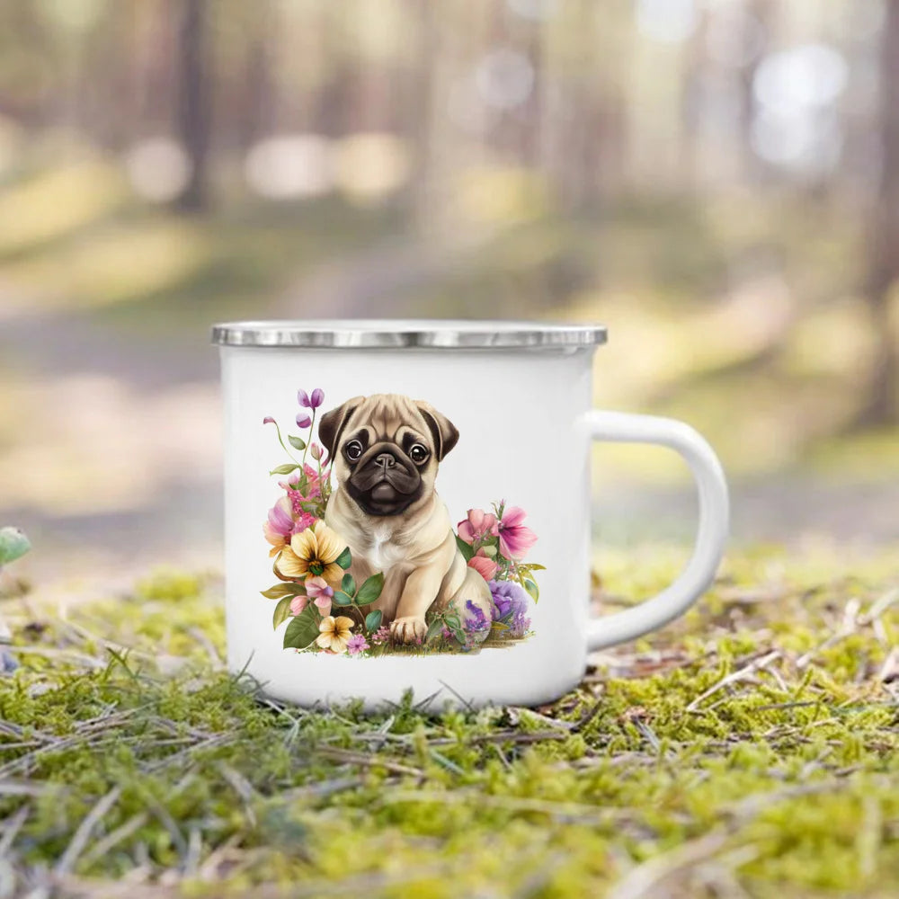 Dachshund Bulldog Border Colliegolden Retriever Printed Enam