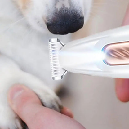 Portable Dog Paw Trimmer with Led Light Rechargeable Cordles