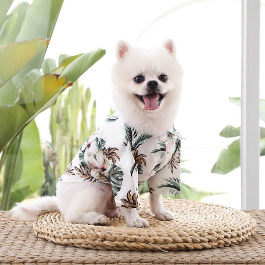 Pet Summer Cotton Shirts Hawaii