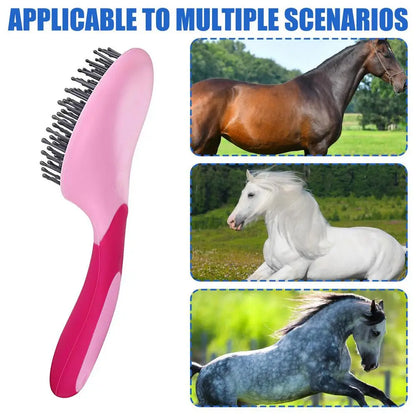 Horse Hair Comb Multipurpose Cleaning Massage Comfortable Ho