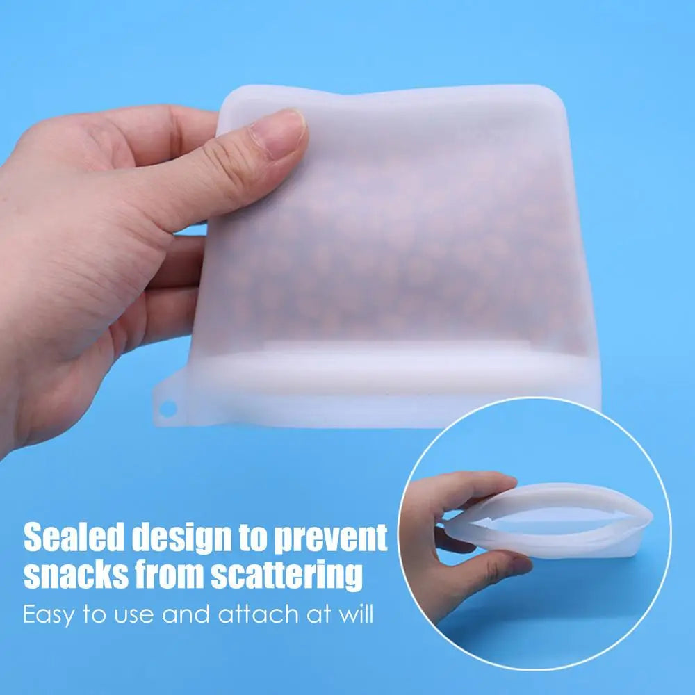 Silicone Dog Treat Pouch With Easy Closure Outside Training