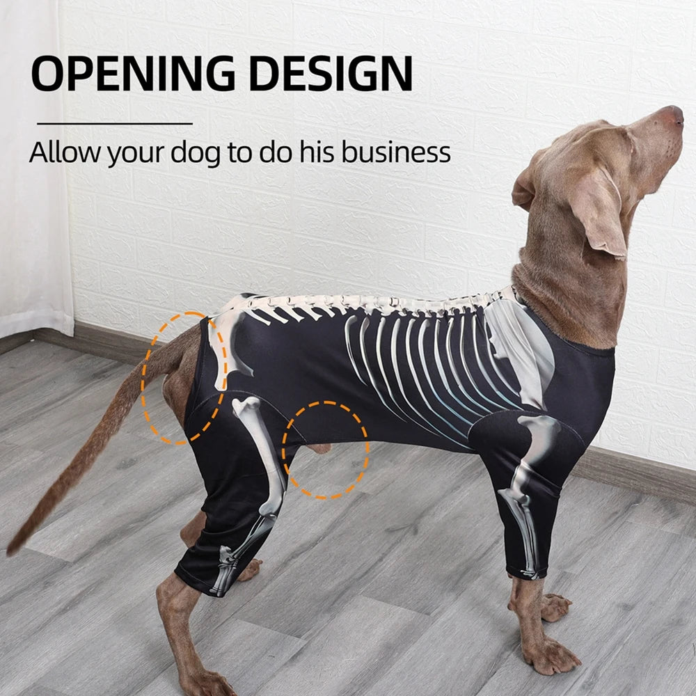 Halloween Skeleton Dog Costumes for larger dogs