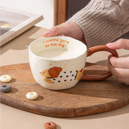 300Ml Ceramic Mug Cartoon Cup