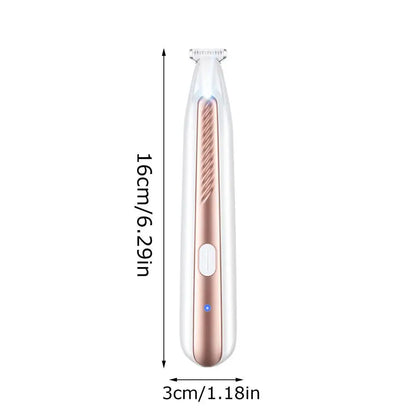 Portable Dog Paw Trimmer with Led Light Rechargeable Cordles