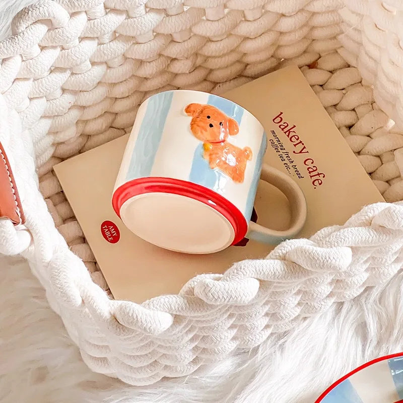 Cartoon Dog Ceramic Mug Animal