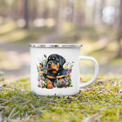 Dachshund Bulldog Border Colliegolden Retriever Printed Enam