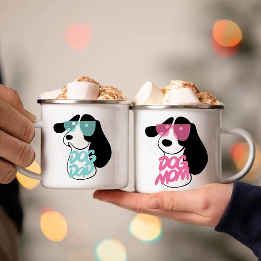 Dog Mom/Dad Print Creative Enamel