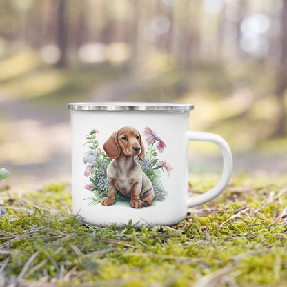 Dachshund Bulldog Border Colliegolden Retriever Printed Enam