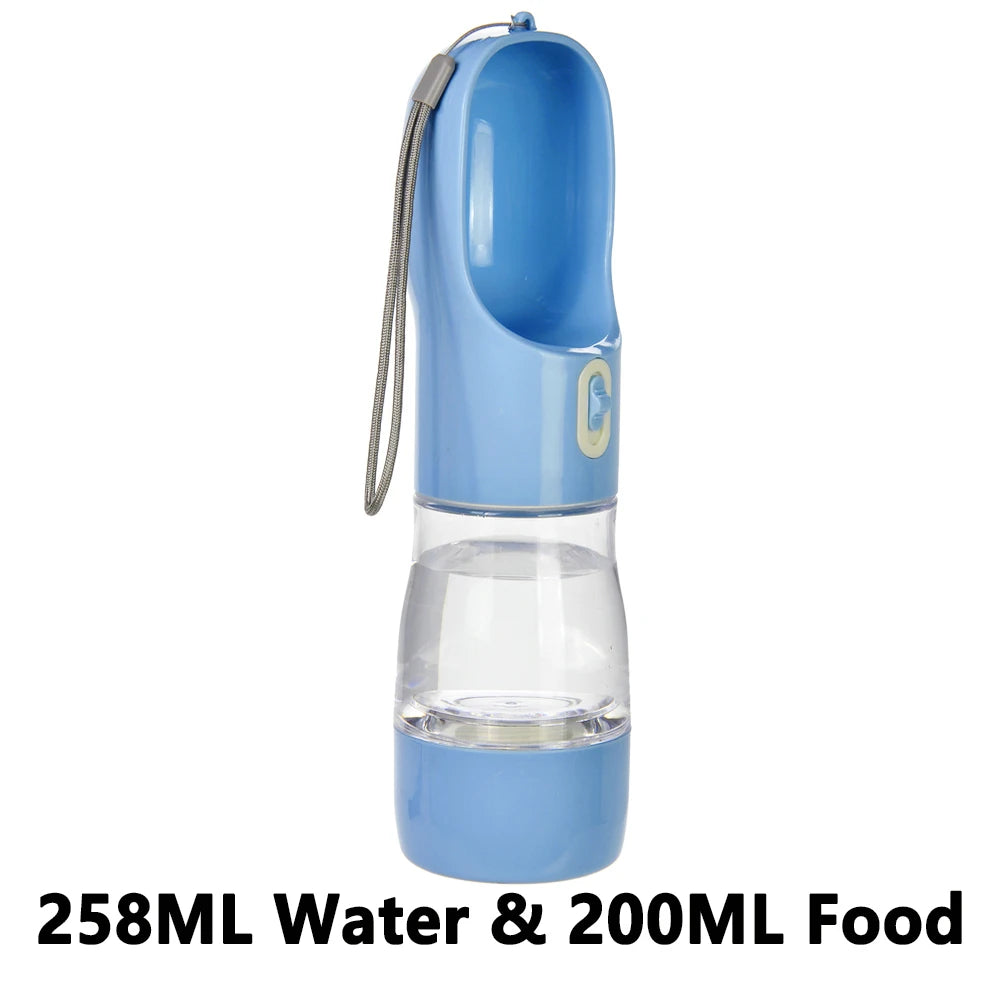 2‑in‑1 Portable Dog Water Bottle