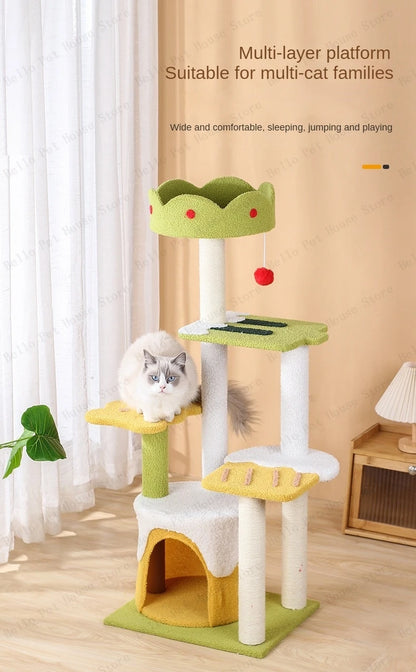 Ice-cream Style Cat Climbing Frame Three-layer Sisal Cat Scr
