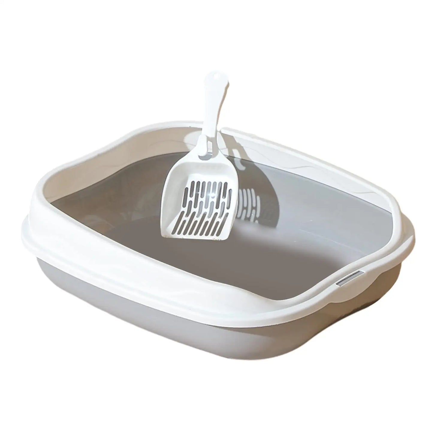 Cat Litter Box with High Sides - Semi Closed