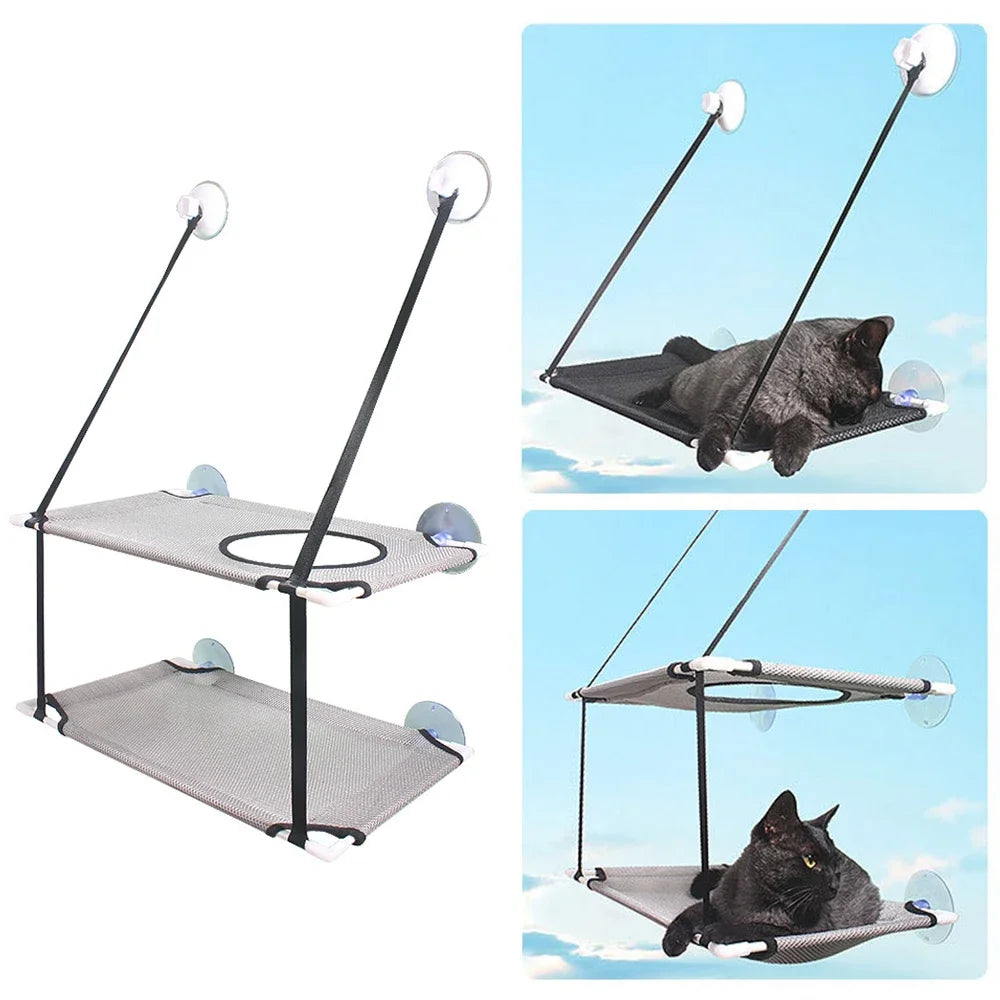 Two-Story Window Cat Hammock