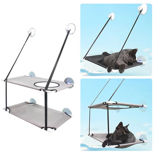 Two-Story Window Cat Hammock