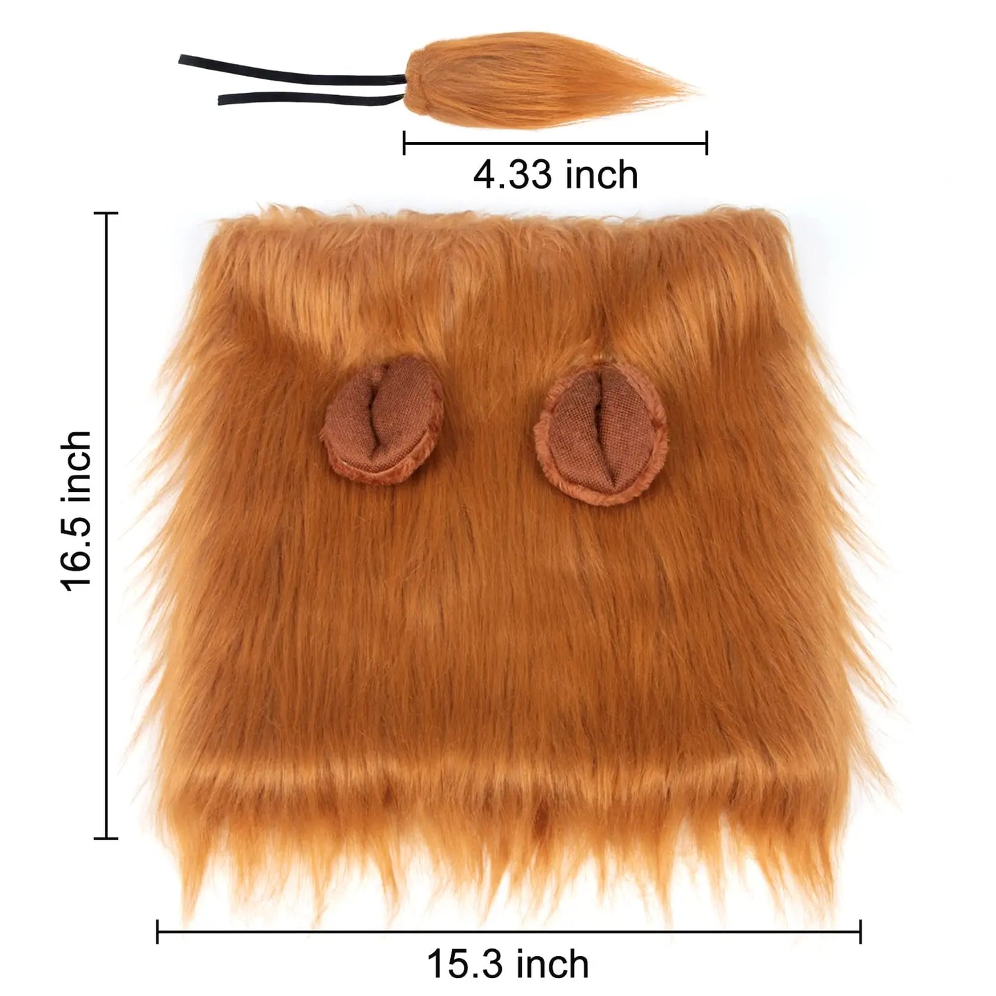 Lion Mane Dog Halloween Costume Lion - Suitable for Medium to Large Dogs