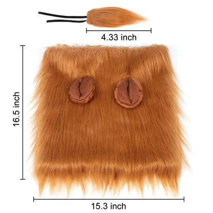 Lion Mane Dog Halloween Costume Lion - Suitable for Medium to Large Dogs