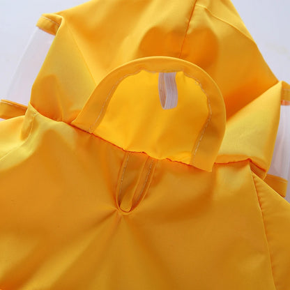 Pet Raincoat Cartoon Pattern Reflective
