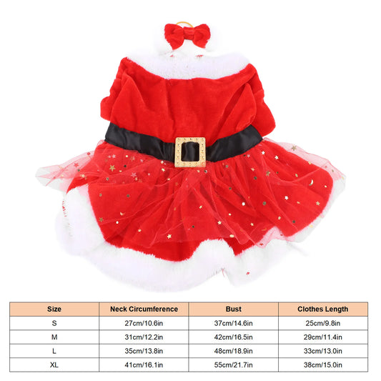 Pet Christmas Costume Fun Cute