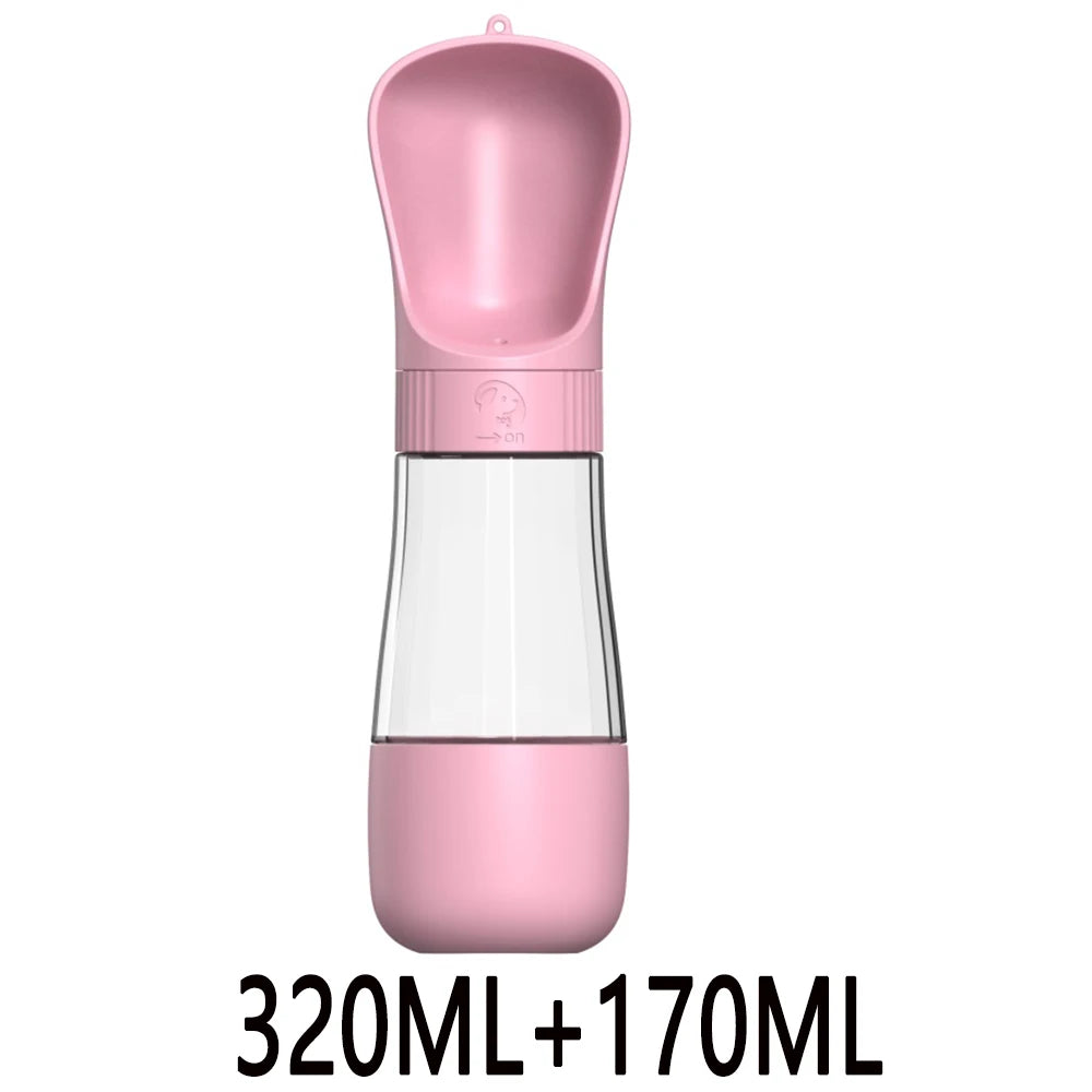 2‑in‑1 Portable Dog Water Bottle