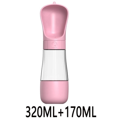 2‑in‑1 Portable Dog Water Bottle