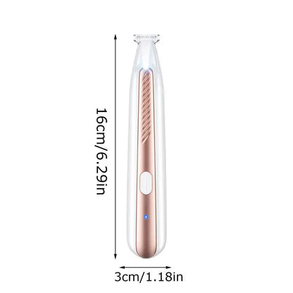 Portable Dog Paw Trimmer with Led Light Rechargeable Cordles