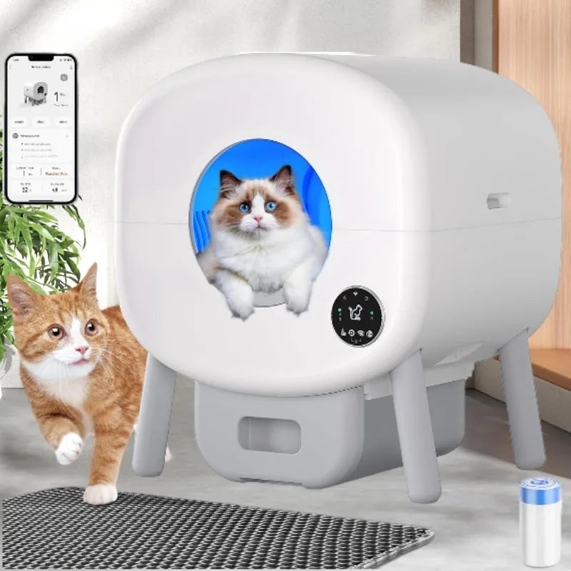 Extra Large Automatic Litter Box Self Cleaning for Multiple Cats