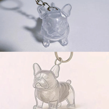 Pet Hair Memorial Pendant Keychain