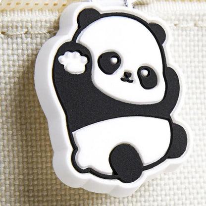 Panda Dog Cartoon Tote Bag Transparent Multiple Pockets Stud