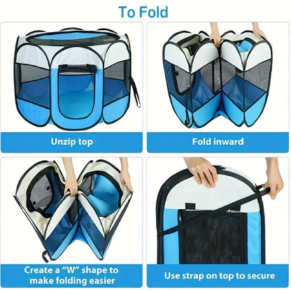 Portable Pet Playpen - Foldable