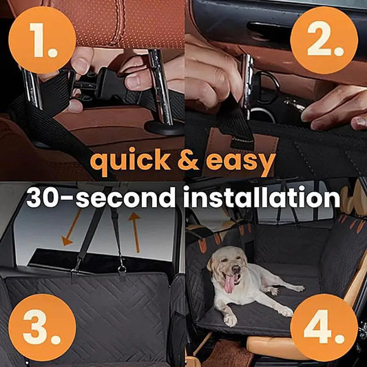 Dog Backseat Cover Waterproof Pet Travel Dog Carrier Hammock