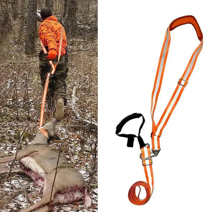 Nylon Reflective Deer Drag Harness Strap Adjustable Hunting