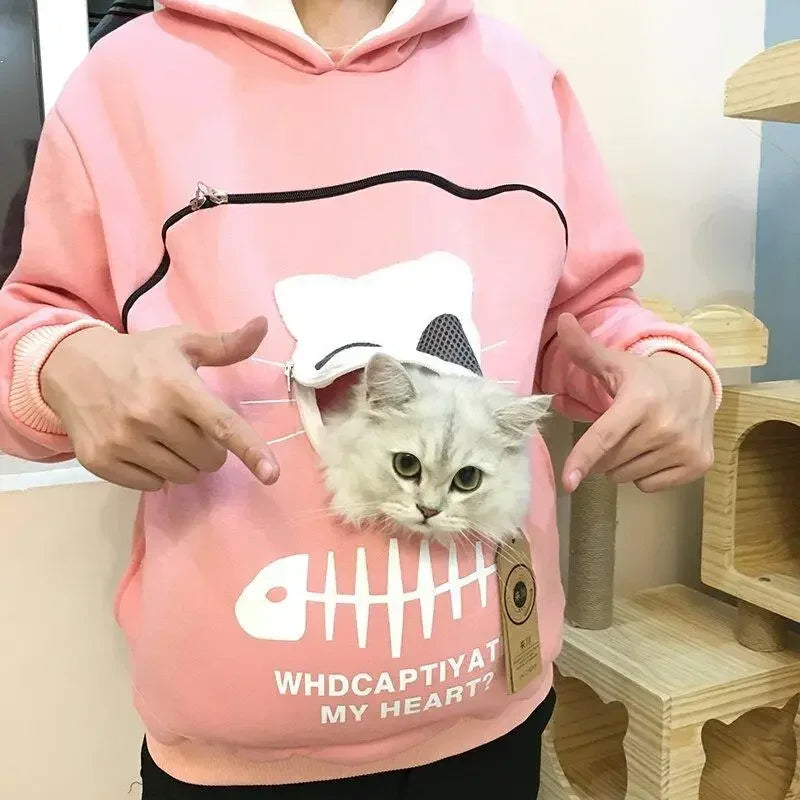 Winter Animal Pouch Hoodie