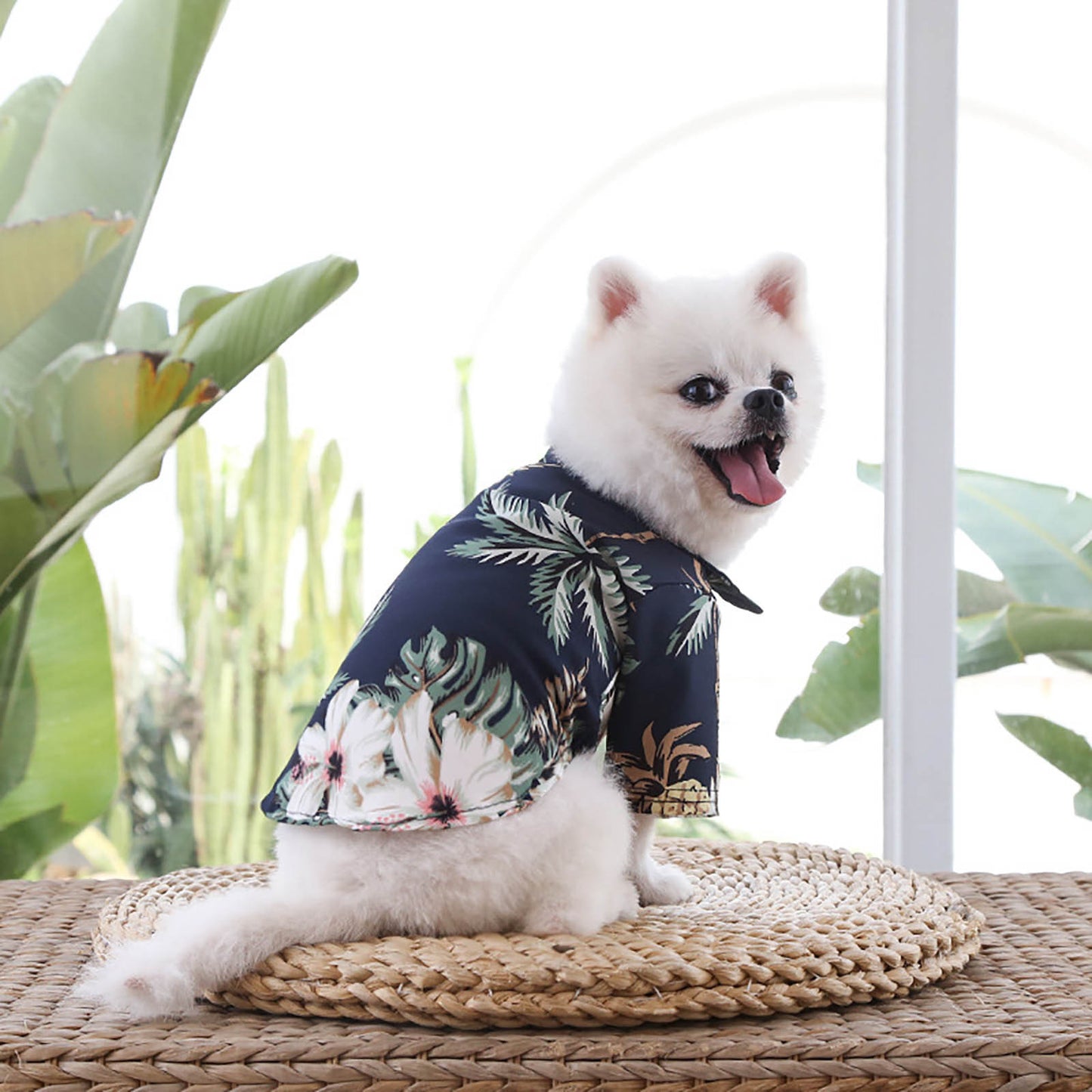 Pet Summer Cotton Shirts Hawaii