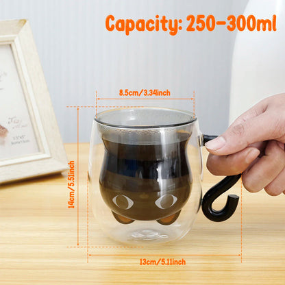 Cute Cat Mugs Double Vacuum