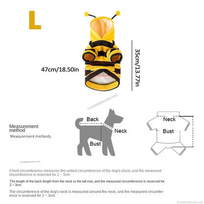 Halloween Dog Bee Costume